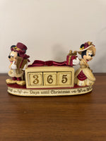 Disney Victorian Mickey and Minnie Countdown Calendar Christmas Decor
