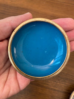 Vintage Brass Cloisonne Trinket Box
