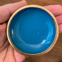 Vintage Brass Cloisonne Trinket Box