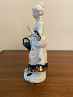 Vintage Japanese KPM Porcelain Pair Man and Woman Figurines
