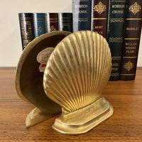 Brass Bookend Set of 2 Shells