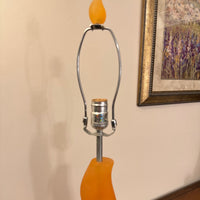 Vintage MCM Lucite Table Lamp Art Deco Style Tendency RARE