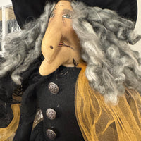 Halloween Primitive Style Folk Art Witch Doll