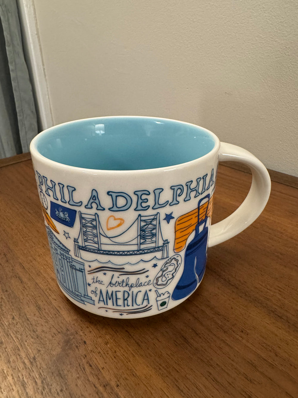 Philadelphia Starbucks Porcelain Mug Been There Series 14 oz
