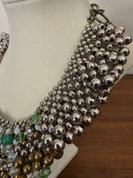 Pam Hiran Handmade Beaded Statement Collar Necklace
