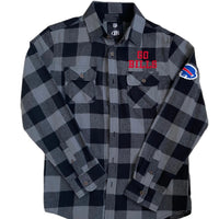 Men's Buffalo Bills NFL Gray Flannel Long Sleeve Button-Up Shirt S Darius Rucket