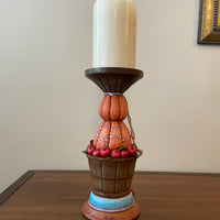 Jim Shore Pedestal Flameless Candlelight Harvest-Fall Holiday Decor