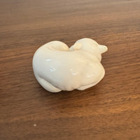 Vintage The Franklin Mint Resin Sleeping Cat Figurine