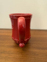 Porcelain Burgundy Juliska Jardins Mug-Cup
