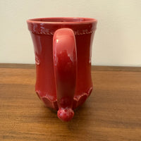Porcelain Burgundy Juliska Jardins Mug-Cup