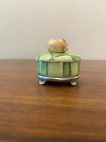 Vintage Limoges Porcelain Trinket Box Kitty
