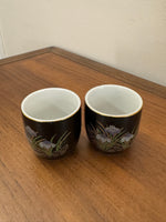 MCI Japanese Small Porcelain Tea Sake Cups Set of 2
