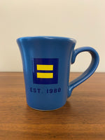 Blue Mug Logo of the Human Rights Campaign LGBTQ+
