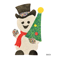 Melted Plastic Popcorn Holiday Wall-Windows Decor
