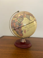 Antique Globe Illuminated World Globe Map Lamp
