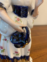 Vintage Japanese KPM Porcelain Pair Man and Woman Figurines
