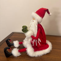 Seated Santa Christmas Decor Figurine