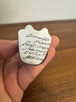 Porcelain Limoges France Black Panther Shaped Chamart Trinket Box
