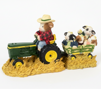 Mary's Moo Moos Cow Figurine Set of 2 Enesco-Deere
