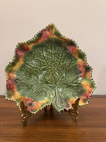 Vintage Bordallo Pinheiro Portuguese Leaf Shaped Dish
