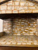 Vintage Nativity Set Japan Papier Mache with Handmade Manger
