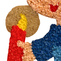 Melted Plastic Popcorn Holiday Wall-Windows Decor