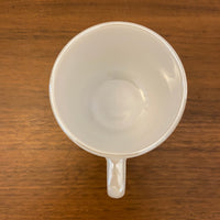 Vintage Federal Glass Iridescent Milk Glass Coffee Mug