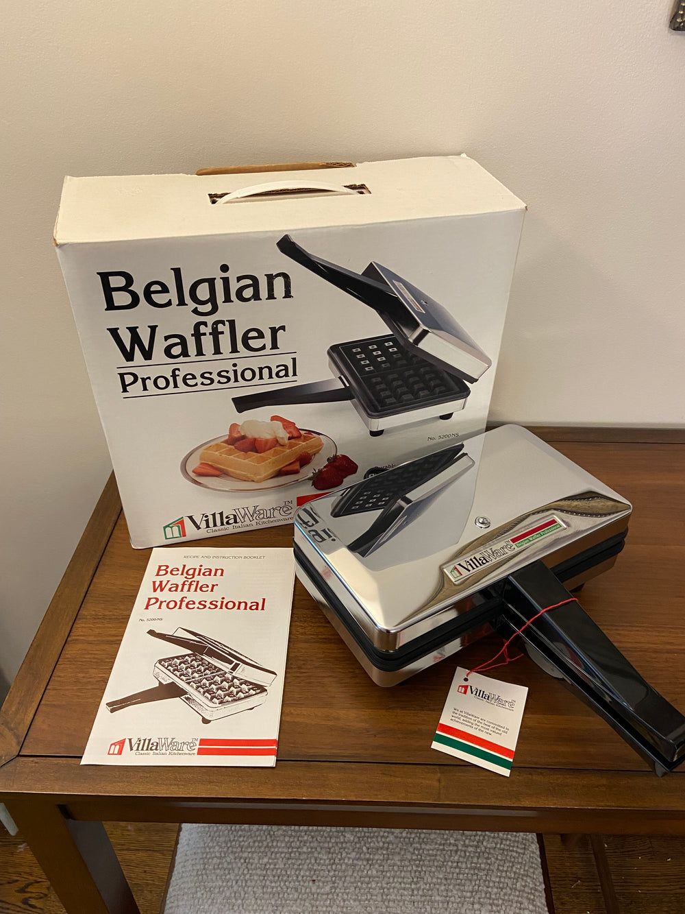Belgian Waffler Professional VillaWare Classic Italian Kitchenware 5200 NS