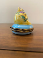 Vintage Limoges Porcelain Trinket Box Hand Painted in France
