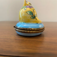 Vintage Limoges Porcelain Trinket Box Hand Painted in France