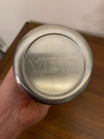 YETI Red-Silver Stainless Steel Tumbler
