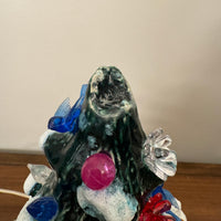 Ceramic Vintage Xmas Tree with Plastic Lights