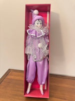 Vintage Harlequin Clown Porcelain-Clothing Decor Figurine
