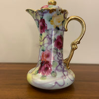 Vintage Hand-painted Porcelain Chocolate Coffee Pot Set