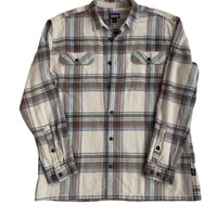 Patagonia Flannel Shirt Men’s Size Tan Plaid Cotton