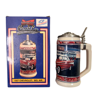 Budweiser Classic Car Series 1957 Chevy Bel-Air Convertible 1997 Beer Stein CS304

