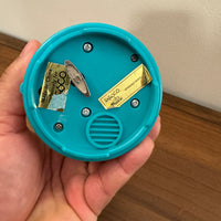 Vintage Enesco Mouse Animated Music Box Tuned Spinning Wheel