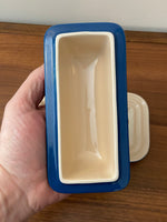 Le Creuset Ceramic Stoneware Butter Dish Blue-0705
