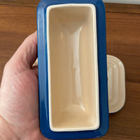 Le Creuset Ceramic Stoneware Butter Dish Blue-0705