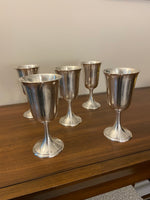 Vintage P. Ferner EPNS Silver-plated Goblets Set of 5
