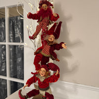 Christmas Decor 3 Acrobatic Jester-Elves