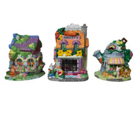 Vintage Lighted Easter Bunnies Village Set of 7