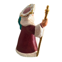Ceramic Vintage Hand-painted Santa Claus