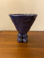 Handmade Pottery Grotesque-Primitive Style Coil Vase
