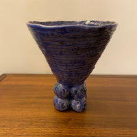 Handmade Pottery Grotesque-Primitive Style Coil Vase