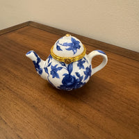 Porcelain Small Teapot Trinket Box