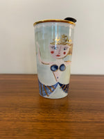 Starbucks Mermaid Porcelain 12oz Tumbler Mug Replaced Lid
