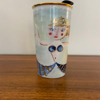 Starbucks Mermaid Porcelain 12oz Tumbler Mug Replaced Lid