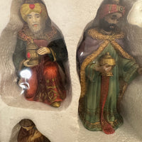 Vintage Holiday Time Porcelain Nativity Set of 12 Pieces