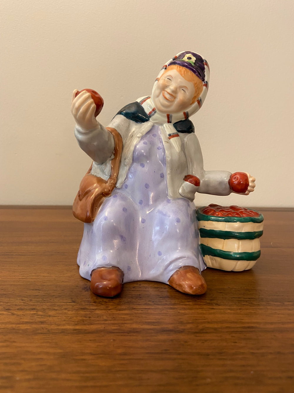 ENESCO Ye Olde Peddlers Apple Annie Porcelain Figurine
